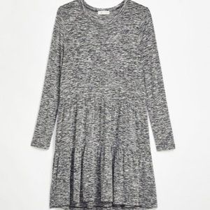 Lou & Grey for LOFT Marled Jersey Tiered Dress